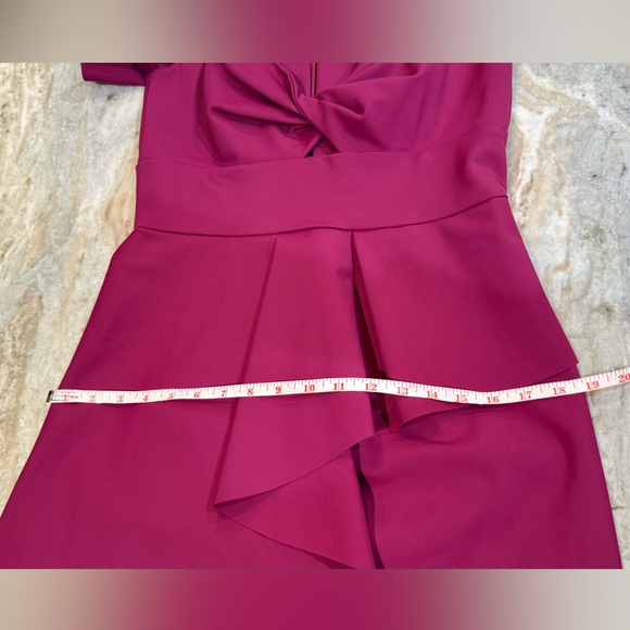 Women’s MILLY Vanessa Off the Shoulder peplum stretch cocktail dress- Size 10 - Picture 8 of 10